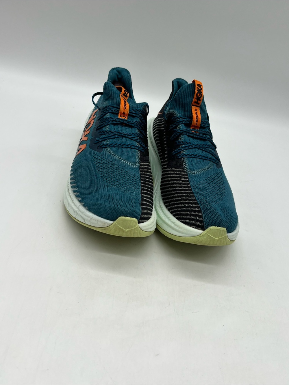Hoka One One Carbon X 3 Mens 11.5D Racing Running Blue Black Lace Up Sneakers